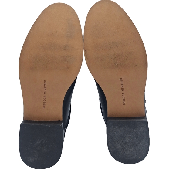 Rebecca Minkoff Saida Studded Leather Moto Boots - Picture 10 of 12